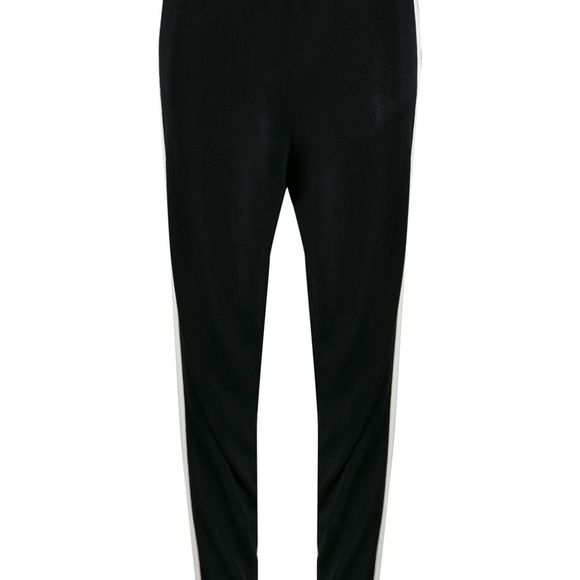 Stella McCartney black joggers w/ side stripe - Picture 3 of 9